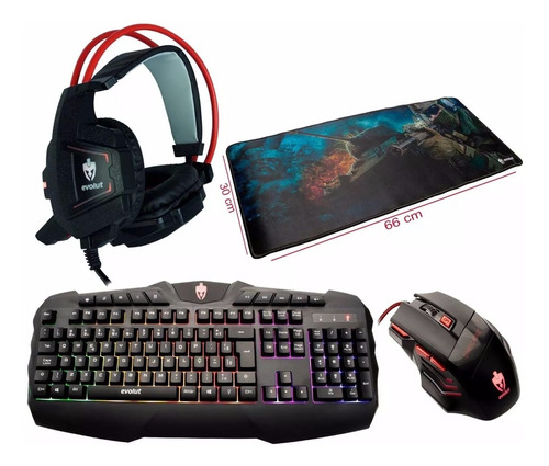 Kit Teclado E Mouse Mouse Luminoso Envio Imediato 