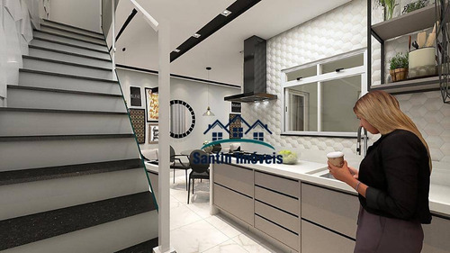 Cobertura Com 2 Dormitórios ,50 % Coberta,fino Acabamento,vaga De Garagem À Venda, 83 M² - Santa Maria - Santo André/sp - Co0452