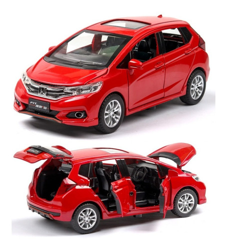 Honda Fit Gk5 Miniatura Metal Autos Con Luces Y Sonido 1 [u]