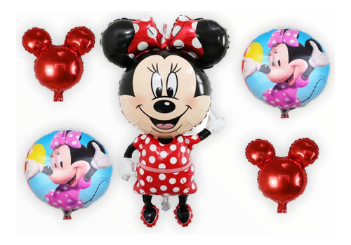 Minnie Mouse Temo Party Flobos - Minnie Mouse Birthday Globo