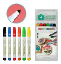 Comprar Marcadores De Tinta Comestibles  X 6 Unidades Deli & Arts
