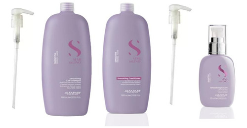 Shampoo, Acondicionador Y Cream Alfaparf Semi Di Lino Smooth