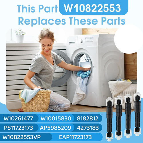 Lavadora W10822553 8182812, Paquete De 4 Para Whirl