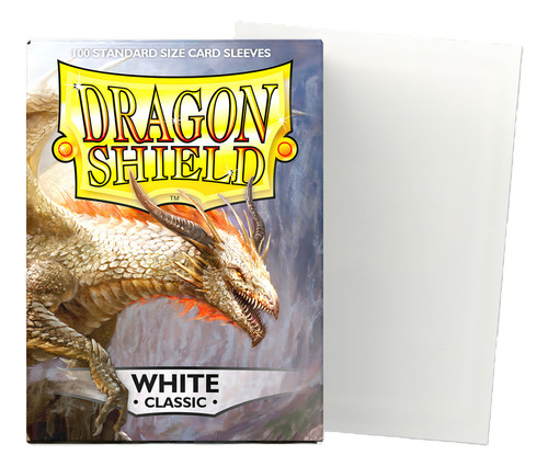 Sleeves Dragon Shield White Classic Standard 100 Idioma Ingles