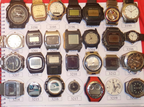 Lote 12 Sucatas Casio E Outros- Máquina Do Tempo