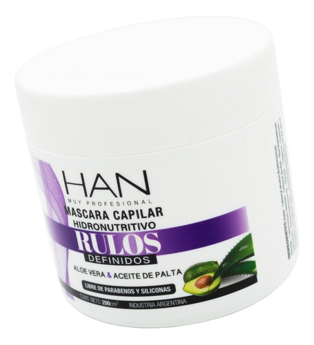 Baño De Crema Han Hidronutritivo Rulos 200g Curly Girl