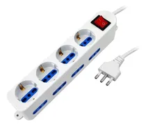 Comprar Alargue Zapatilla 4 Schuko 8 Modular 5 Mts - Electroimporta