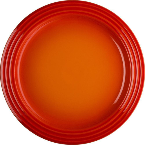 Prato Redondo Raso De Cerâmica 22 Cm Laranja Le Creuset