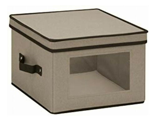 Honey-can-do Sft-05375 Caja De Almacenamiento Para Vajilla