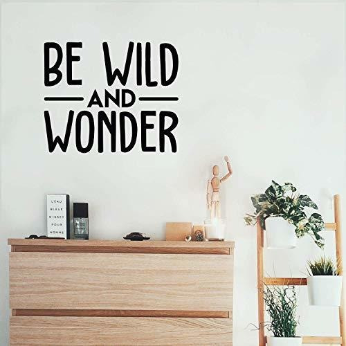 Vinyl Wall Art Decal - Be Wild And Wonder - 17  X 20.5  - Tr