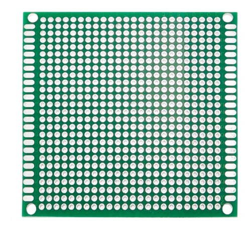 Placa Fenolica Perforada Verde 5×5 Cm