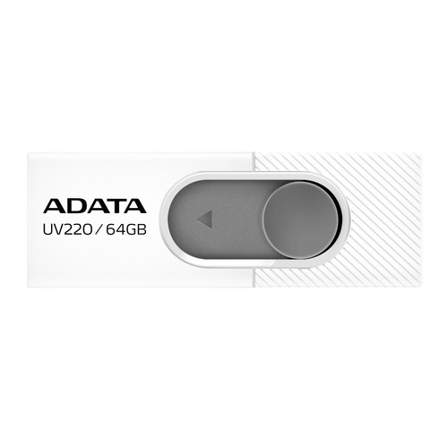 Adata Memorias Usb Portatil 64gb Retractil 2.0 Uv220 Blanc/a