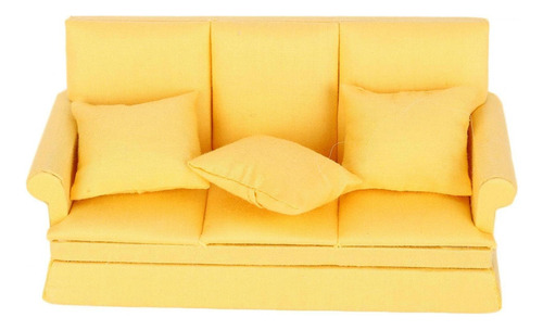 Con 3 Piezas De Almohada, Sillón De Casa De Muñecas, Sofá De