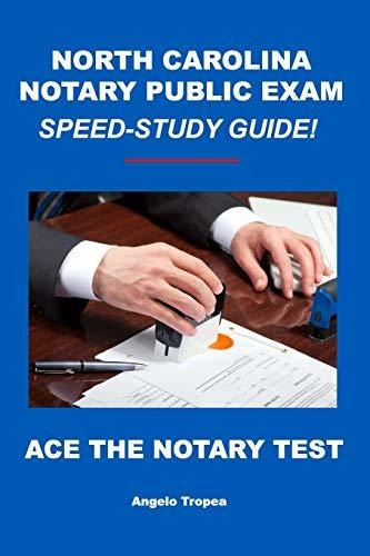 Book : North Carolina Notary Public Exam Speed-study Guide 