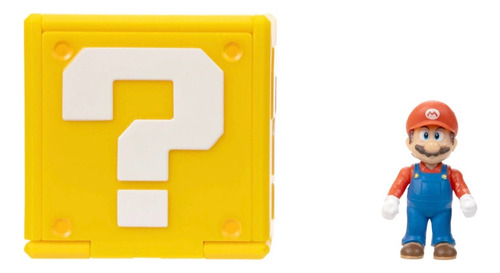 Super Mario Bros Pelicula Figura Mario Con Block De Pregunta