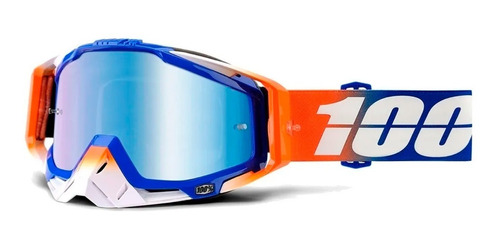 Antiparras Espejada 100% Racecraft Roxburry Blue Mirror Lens