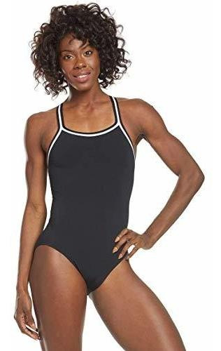 Dolfin Chloroban Team Solid Suit Womens - Negro 36