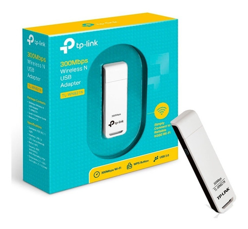 Adaptador Usb Wifi N 300 Tp-link Wn821n