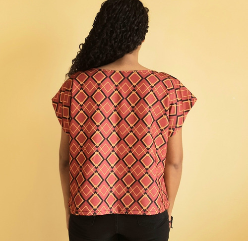 Imagem 7 de 7 de Blusa Cropped Feminino Tecido Mia