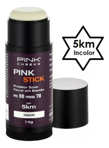 Protetor Solar E Base Pink Stick Fps90 Fpuva70 Pink Cheeks