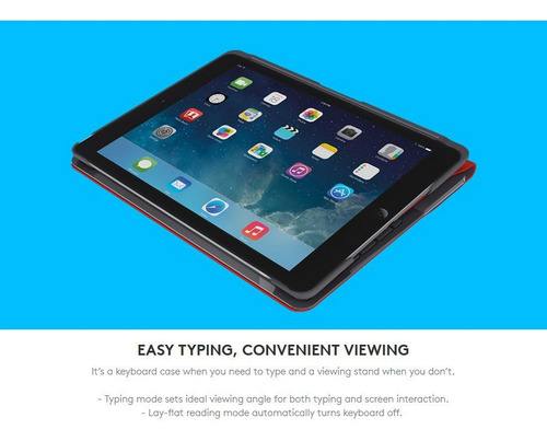 Logitech Canvas Teclado Para iPad Air 2 A1566 A1567