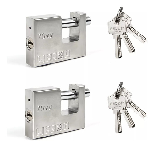 2 Piezas Security For Home Security Candados Llaves