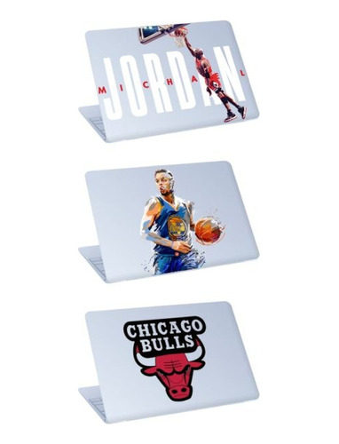 3 Calcomanías Sticker Para Laptop Varios Modelos Basketball