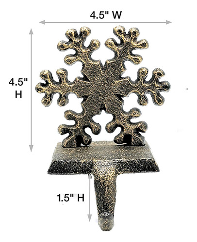Soportes Para Calcetines De Navidad Con Copos De Nieve 4 Uni