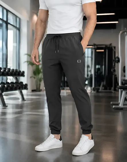Calça Masculina Esportiva Fitness Slim Fit Elastano E Tactel Cinza G