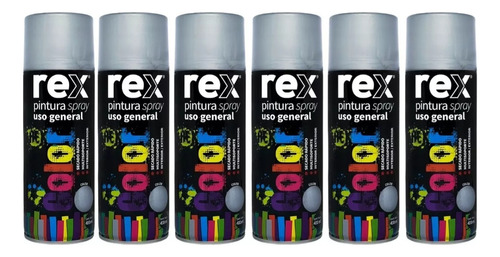 Pintura Spray Uso General Secado Rapido Rex 400ml Pack 6 Uds