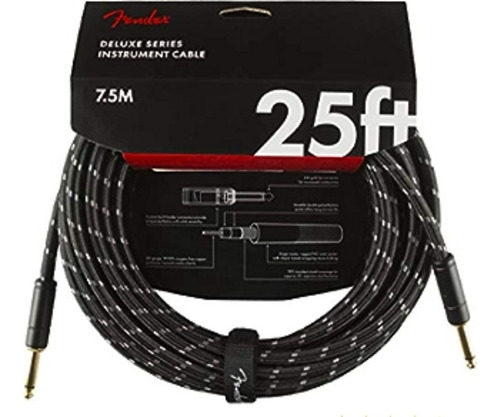 Cable Instrumento Fender Deluxe Series 7.5 Mts Black