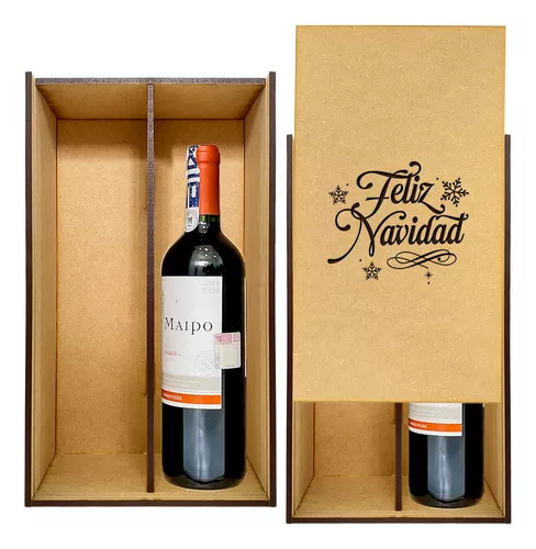 Caja madera regalo para 6 botellas vino