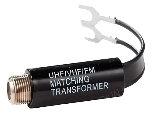 SG Store UHF/VHF/FM Transformator – 75Ω Naar 300Ω, F-aansluiting, Vernikkeld – 3 Stuks