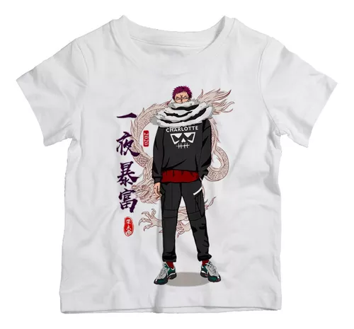 Camiseta Infantil One Piece Charlotte Katakuri Anime #01