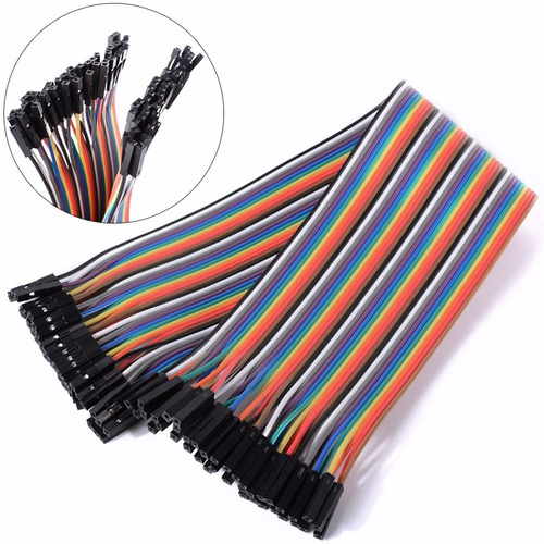 Cable Jumper 20cm Hembra Hembra Arduino Protoboard 40 Pines