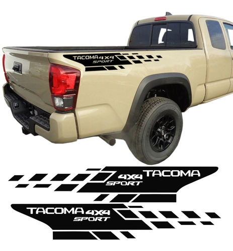 Sticker Calca De Caja Batea Toyota Tacoma 4x4  Sport