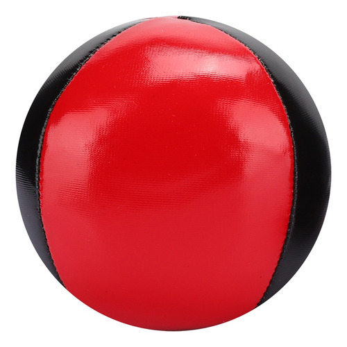 Pelota De Malabarismo De Cuero 3pcs Rojo Negro Pu Alta Gama