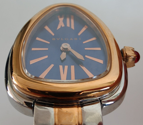 Reloj Bnlgr Mod. Serpentie Seduttorie Dama Correa Oro Rosa/plata Bisel Oro Rosa Caratula Azul (Usado)