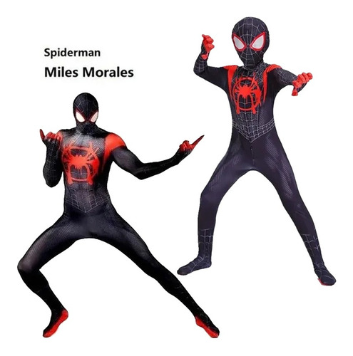 Mono De Spider Man De Miles Morales Para Adultos Y Niños