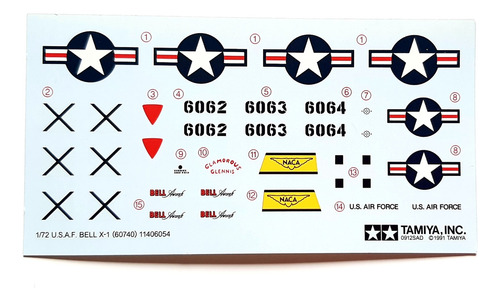 Avión Bell X-1 1/72 Tamiya Chuck Yeager