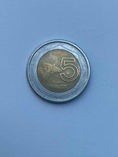 Moneda Bimetálica De 5 Soles De 1995