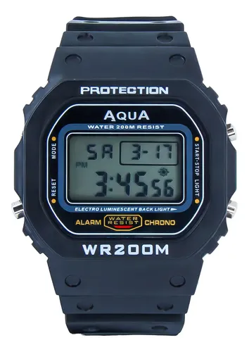 Relógio Masculino A Prova D'agua Digital Esportivo Bisel Modelo Gp-519 Wr200-m