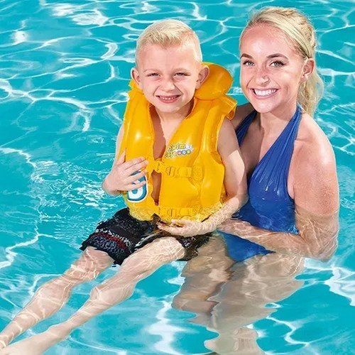 Imagen 10 de 10 de Chaleco Inflable Salvavidas Pileta Bestway Niños Oferta