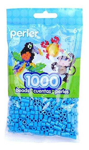 Canutillos  Para Artesanias Perler Beads 1000u  Celeste Turq