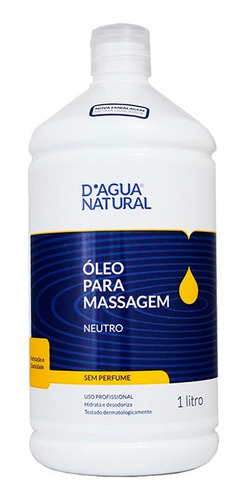 Óleo Para Massagem Neutro Dagua Natural