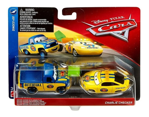 Disney Pixar Cars Dexter Y Charlie Checker (caja Dañada)