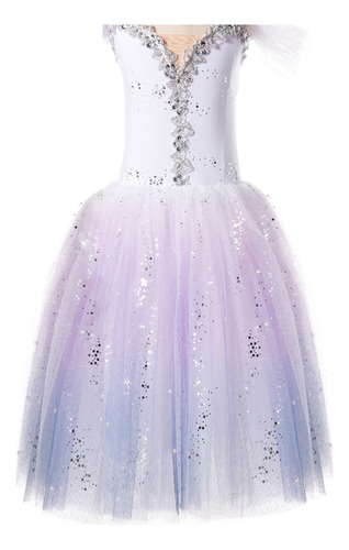 Vestido De Ballet Largo Con Tutú De Tutú De Baile Para Mujer