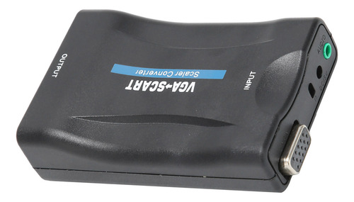 Convertidor De Video Vga A Scart, Adaptador Hd, Suministros