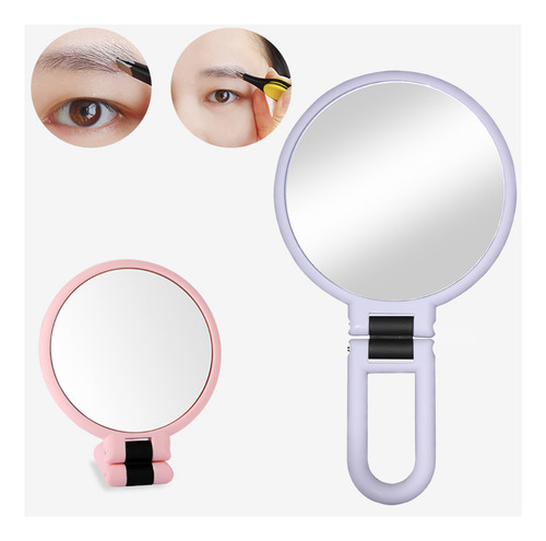 . Maquillaje Portátil De Mano Con Aumento De 10x/15x De