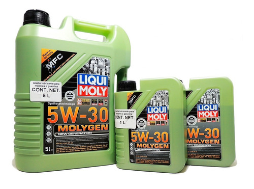 Aceite Sintetico 5w30 Para Motor Liqui Moly Molygen Kit 7l